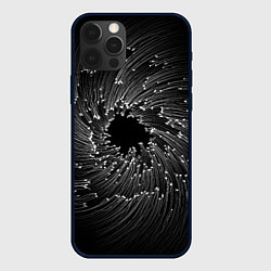 Чехол для iPhone 12 Pro Абстракция черная дыра, цвет: 3D-черный
