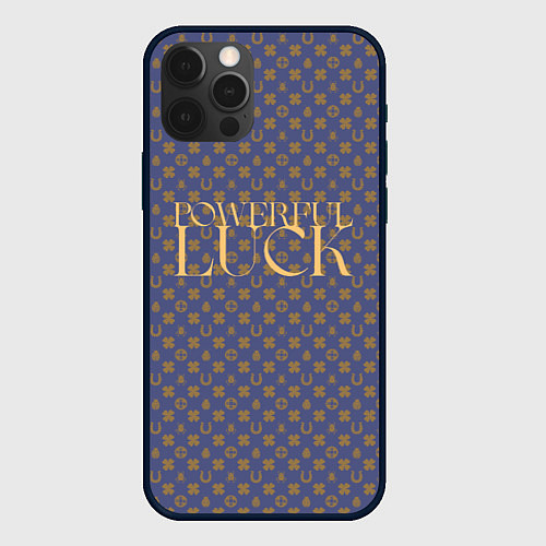 Чехол iPhone 12 Pro Powerful Luck / 3D-Черный – фото 1