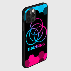 Чехол для iPhone 12 Pro Elden Ring - neon gradient, цвет: 3D-черный — фото 2