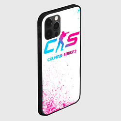 Чехол для iPhone 12 Pro Counter-Strike 2 neon gradient style, цвет: 3D-черный — фото 2