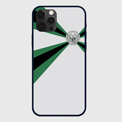 Чехол для iPhone 12 Pro Железнодорожные войска, цвет: 3D-черный