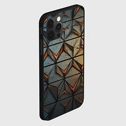 Чехол для iPhone 12 Pro Объемная броня из плит, цвет: 3D-черный — фото 2