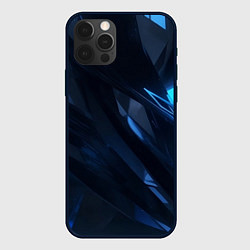 Чехол для iPhone 12 Pro Синяя безгранность, цвет: 3D-черный