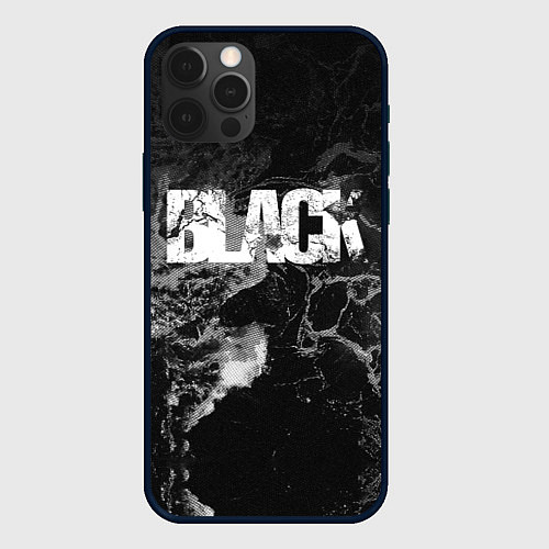 Чехол iPhone 12 Pro Black - abstract / 3D-Черный – фото 1