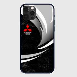 Чехол для iPhone 12 Pro Митсубиси - строгие оттенки, цвет: 3D-черный