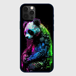 Чехол для iPhone 12 Pro Панда в краске, цвет: 3D-черный