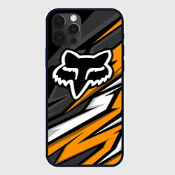 Чехол для iPhone 12 Pro Fox motocross racing - orange, цвет: 3D-черный