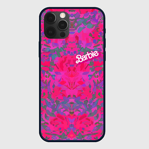 Чехол iPhone 12 Pro Barbie - fashion pattern / 3D-Черный – фото 1