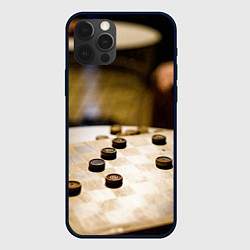 Чехол для iPhone 12 Pro Игра в шашки, цвет: 3D-черный