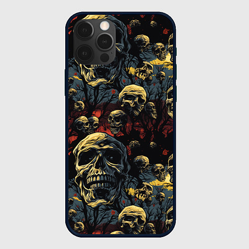 Чехол iPhone 12 Pro Крик ужаса / 3D-Черный – фото 1