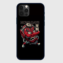 Чехол для iPhone 12 Pro Демон японии, цвет: 3D-черный