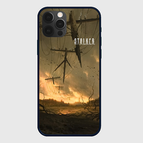 Чехол iPhone 12 Pro STALKER Рассвет / 3D-Черный – фото 1