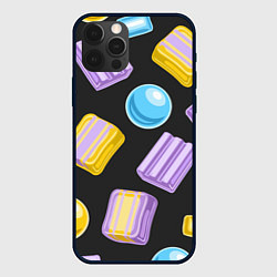 Чехол для iPhone 12 Pro Жевательная резинка, цвет: 3D-черный