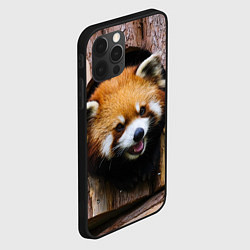 Чехол для iPhone 12 Pro Красная панда в дереве, цвет: 3D-черный — фото 2