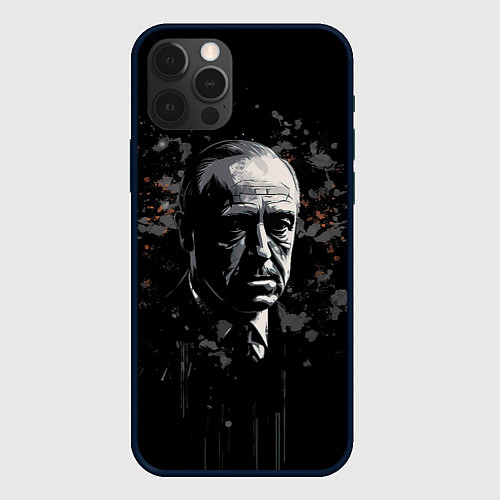 Чехол iPhone 12 Pro Дон Вито Корлеоне крестный отец / 3D-Черный – фото 1