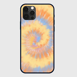 Чехол для iPhone 12 Pro Tie-Dye дизайн, цвет: 3D-черный