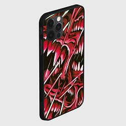 Чехол для iPhone 12 Pro Красные клыки, цвет: 3D-черный — фото 2