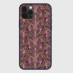 Чехол iPhone 12 Pro Сокол в стиле модерн - паттерн