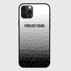 Чехол для iPhone 12 Pro Forever young, цвет: 3D-черный