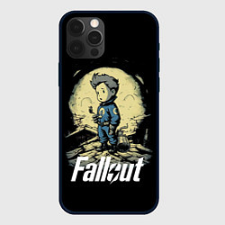 Чехол для iPhone 12 Pro Fallout boy, цвет: 3D-черный