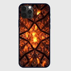 Чехол для iPhone 12 Pro Огненный калейдоскоп, цвет: 3D-черный