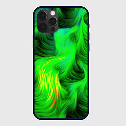 Чехол iPhone 12 Pro Зеленый абстрактный дым