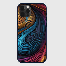 Чехол для iPhone 12 Pro Gradient madness, цвет: 3D-черный