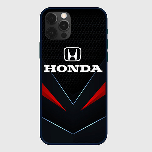 Чехол iPhone 12 Pro Honda - технологии / 3D-Черный – фото 1