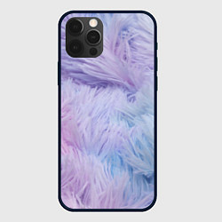 Чехол для iPhone 12 Pro Розово-голубая шерсть, цвет: 3D-черный