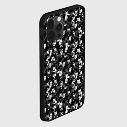 Чехол для iPhone 12 Pro Камуфляж с котиками, цвет: 3D-черный — фото 2