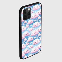 Чехол для iPhone 12 Pro Кавайные милые облока, цвет: 3D-черный — фото 2