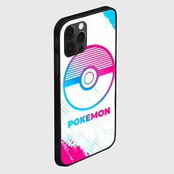 Чехол для iPhone 12 Pro Pokemon neon gradient style, цвет: 3D-черный — фото 2