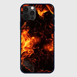Чехол для iPhone 12 Pro Fire style, цвет: 3D-черный