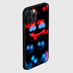 Чехол для iPhone 12 Pro Marshmello skibidi dob dob, цвет: 3D-черный — фото 2