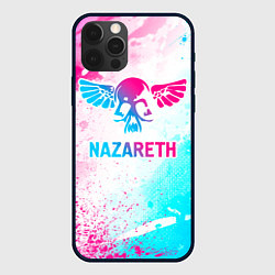 Чехол для iPhone 12 Pro Nazareth neon gradient style, цвет: 3D-черный