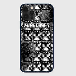 Чехол для iPhone 12 Pro Minecraft online game, цвет: 3D-черный