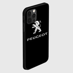 Чехол для iPhone 12 Pro Peugeot sport car, цвет: 3D-черный — фото 2