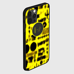 Чехол для iPhone 12 Pro Twenty one pilots logobombing, цвет: 3D-черный — фото 2