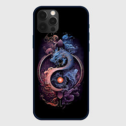 Чехол для iPhone 12 Pro Мифический дракон, цвет: 3D-черный