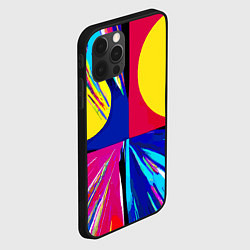 Чехол для iPhone 12 Pro Pop art composition - neural network, цвет: 3D-черный — фото 2