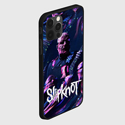 Чехол для iPhone 12 Pro Slipknot: guitar, цвет: 3D-черный — фото 2