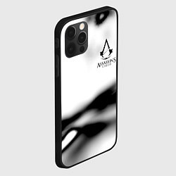 Чехол для iPhone 12 Pro Assassins Creed logo texture, цвет: 3D-черный — фото 2