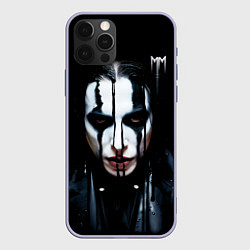 Чехол для iPhone 12 Pro Мэрилин Мэнсон - Брайан Хью Уорнер, цвет: 3D-светло-сиреневый