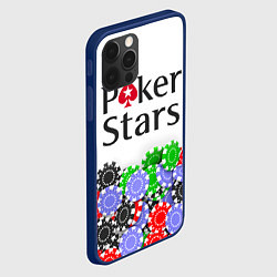 Чехол для iPhone 12 Pro Poker - игра для удачливых, цвет: 3D-тёмно-синий — фото 2