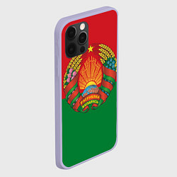 Чехол для iPhone 12 Pro Республика Беларусь, цвет: 3D-светло-сиреневый — фото 2