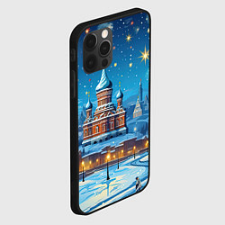 Чехол для iPhone 12 Pro Новогодняя Москва, цвет: 3D-черный — фото 2