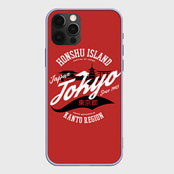 Чехол для iPhone 12 Pro Токио - Япония, цвет: 3D-светло-сиреневый