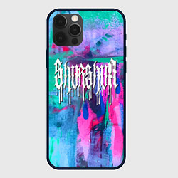 Чехол для iPhone 12 Pro Shurshun - tie-dye, цвет: 3D-черный