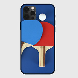Чехол для iPhone 12 Pro Теннисные ракетки, цвет: 3D-черный
