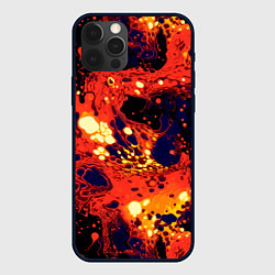 Чехол iPhone 12 Pro Огненная вулканическая лава